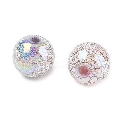 UV Plating Spray Painted Acrylic Beads AC-CBA4D01-03-1