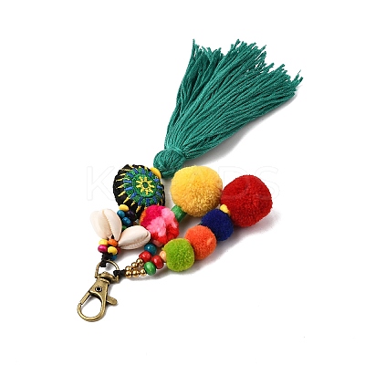 Bohemian Ethnic Style Pompom Ball Tassel Pendant Decorations FIND-FH0006-63-1