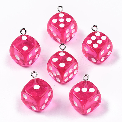 Transparent Epoxy Resin Pendants CRES-N025-12A-A04-1