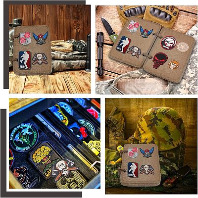 Flip-Page Hook & Loop Patch Book DIY Kit FIND-WH0108-48B-1