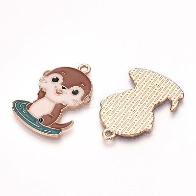 Alloy Enamel Pendants ENAM-T022-02C-02-1