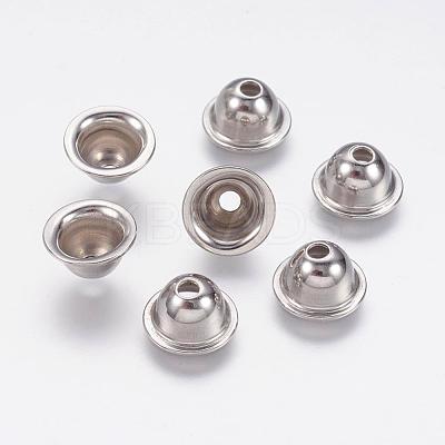 Tarnish Resistant 304 Stainless Steel Bead Caps STAS-P168-05P-1
