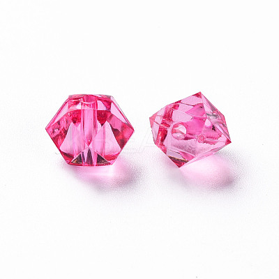 Transparent Acrylic Beads TACR-S154-15B-82-1