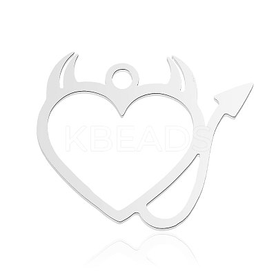 Non-Tarnish 201 Stainless Steel Pendants STAS-N090-LA875-1-1