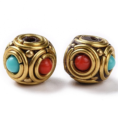 Handmade Indonesia Beads KK-G454-09G-01-1