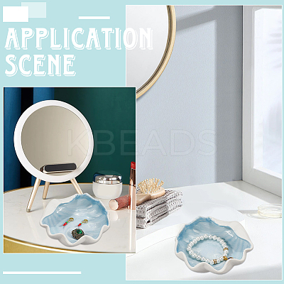 Ocean Themed Ceramic Jewelry Plate AJEW-WH20064-37E-1
