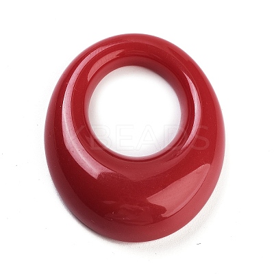 Opaque Resin Pendants RESI-E058-01D-1