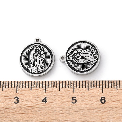 304 Stainless Steel Enamel Charms STAS-M102-19P-01-1