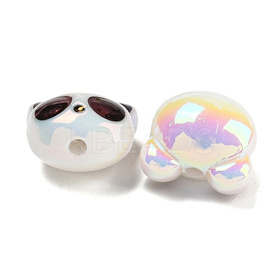 UV Plating Iridescent Acrylic Beads MACR-D032-14A-1