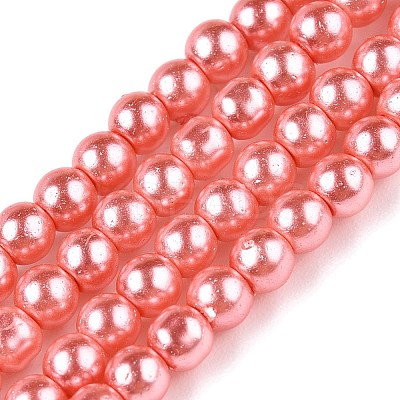 Baking Paint Glass Pearl Bead Strands HY-Q003-3mm-77-A-1