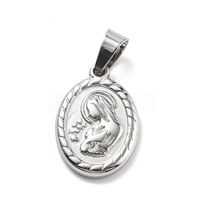 201 Stainless Steel Pendants STAS-O111-05P-1