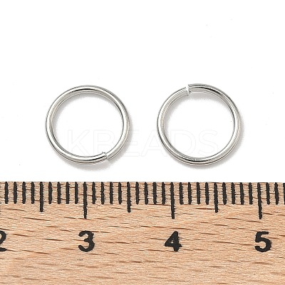 Tarnish Resistant 304 Stainless Steel Open Jump Rings STAS-J013-10x1mm-01-1