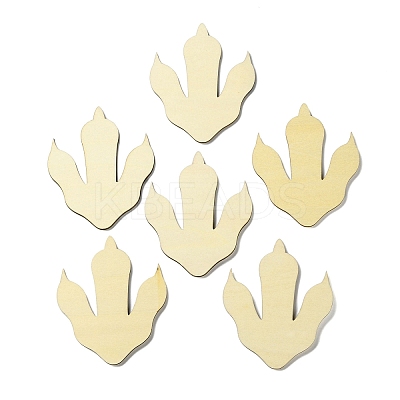 Unfinished Wood Dinosaur Claw Ornaments WOOD-XCP0002-03-1