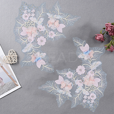 Polyester Embroidery Lace Sewing Ornaments DIY-WH2031-077A-01-1