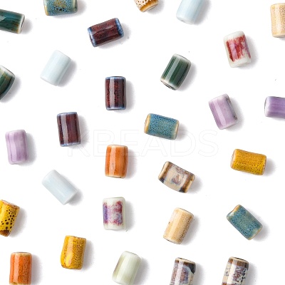 40Pcs 10 Colors Handmade Porcelain Beads PORC-FS0001-20-1