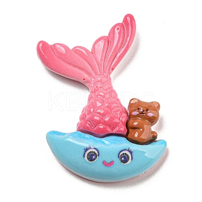 Cute Opaque Resin Cabochons RESI-Q220-03F-1