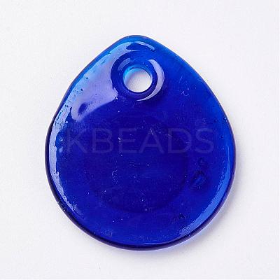 Handmade Lampwork Evil Eye Pendants LAMP-E106-01-1