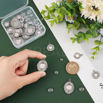 DIY Blank Photo Pendant Making Kit DIY-UN0004-17-1