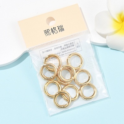 SHEGRACE Brass Spring Gate Rings XGR0009G-10G-1