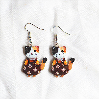 Easter Acrylic Dangle Earrings FS-WG38FCF-05-1
