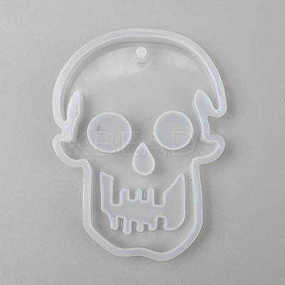 Halloween DIY Skull Pendant Silicone Statue Molds DIY-P006-41-1