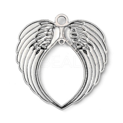 Tibetan Style Alloy Wing Large Pendants X-TIBEP-S100-AS-NR-1