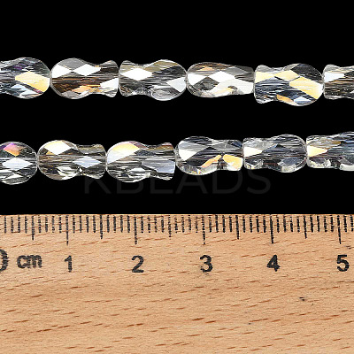 Electroplate Glass Beads Strands EGLA-P066-01A-AB08-1