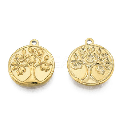 Ion Plating(IP) 304 Stainless Steel Pendants STAS-N098-210LG-1