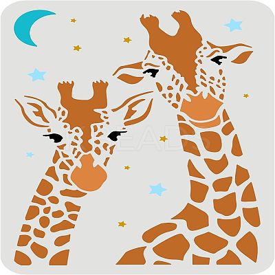 Large Plastic Reusable Drawing Painting Stencils Templates DIY-WH0202-391-1