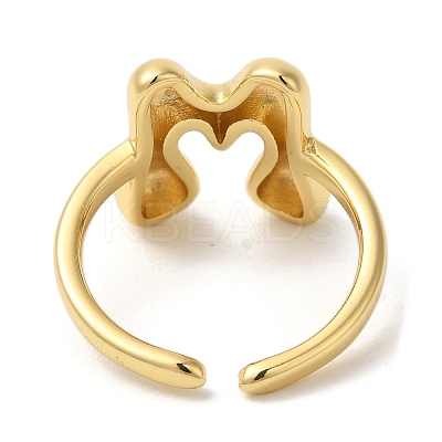 Brass Open Cuff Rings RJEW-U008-06M-G-1