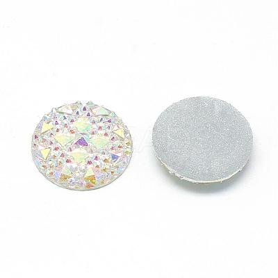 Resin Cabochons CRES-Q192-25mm-10AB-1