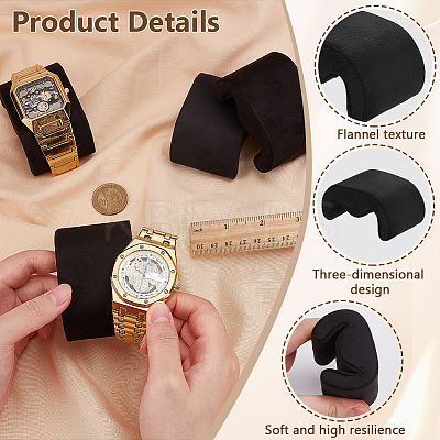 Velvet Jewelry Watch/Bracelet Display Pillows ODIS-WH0043-201B-1