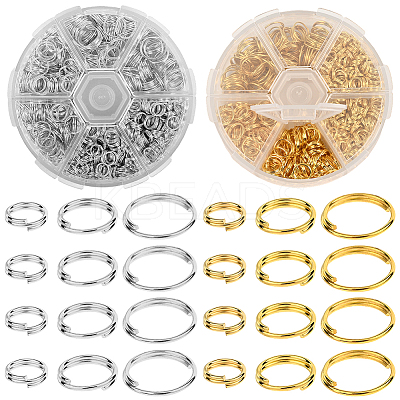 1320Pcs Iron Split Rings IFIN-SP0001-45-1