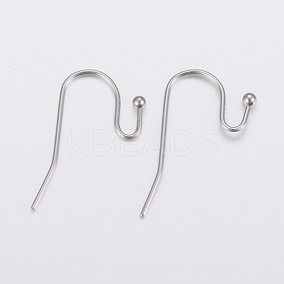 Tarnish Resistant 304 Stainless Steel Earring Hooks X-STAS-H448-01P-1
