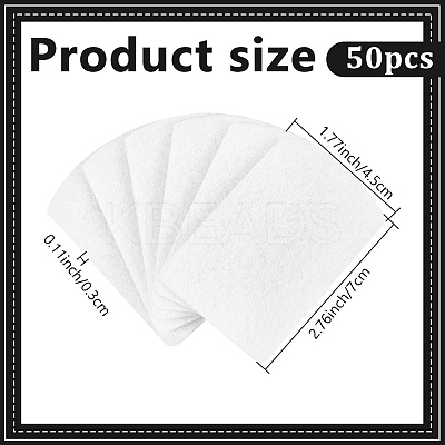 50pcs Polyester Perfume Pads DIY-WR0003-81-1
