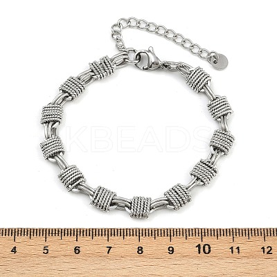 304 Stainless Steel Link Chain Bracelets for Women BJEW-Z143-07P-1