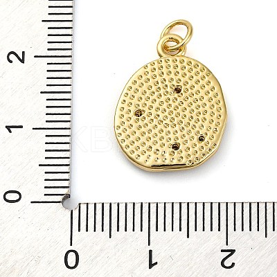 Brass Micro Pave Cubic Zirconia Pendants KK-K339-03A-G-1