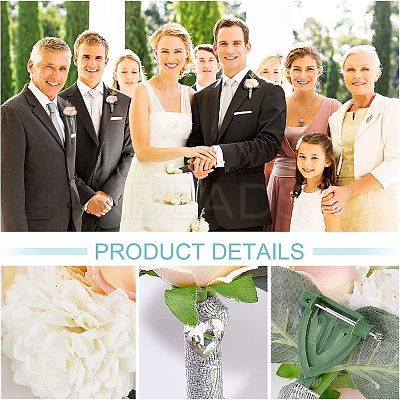 4pcs 2 Style Silk Ribbon Wrist Corsage AJEW-CA0002-74-1