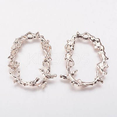 Alloy Pendants PALLOY-P166-06RG-1