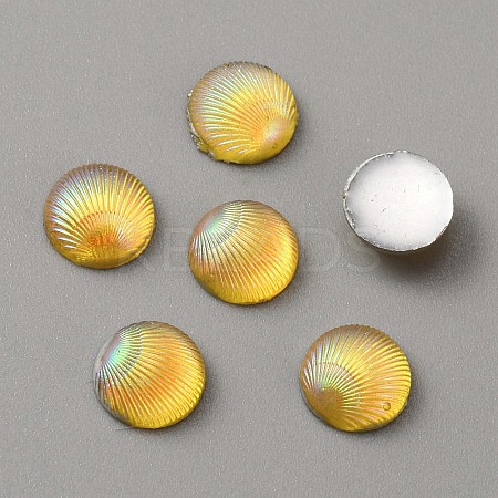Opaque Resin Cabochons CRES-WH0010-044I-1