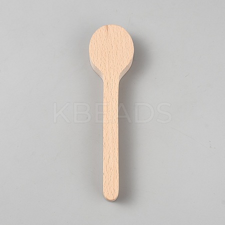Unfinished Wood Blank Spoon DIY-WH0888-455-1