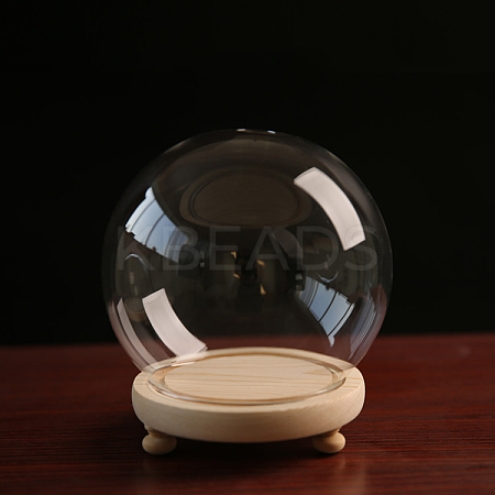 High Borosilicate Glass Dome Cover DJEW-PW0001-22B-03-1