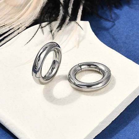 Round Ring 316 Surgical Stainless Steel Hoop Nose Rings EJEW-G416-19D-AS-1