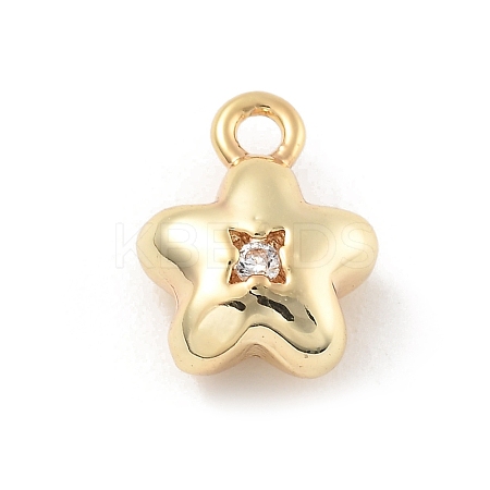 Brass Micro Pave Cubic Zirconia Pendants LS-KK-D283-19G-1
