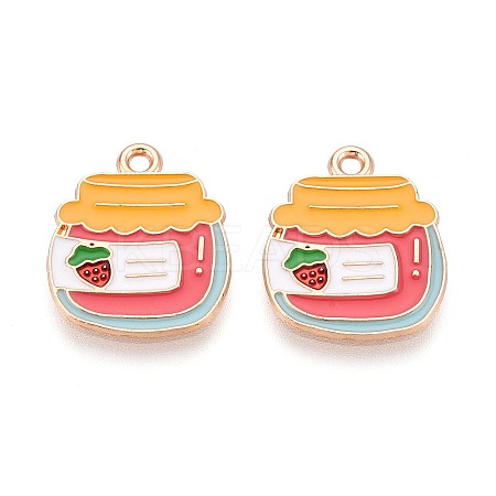 Alloy and Enamel Pendants ENAM-T021-19A-1