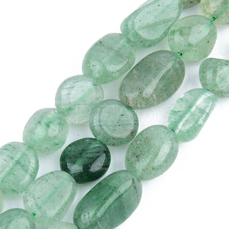 Natural Green Strawberry Quartz Beads Strands G-S359-148-1
