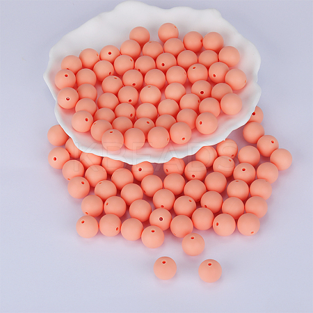 Round Silicone Focal Beads SI-JX0046A-58-1