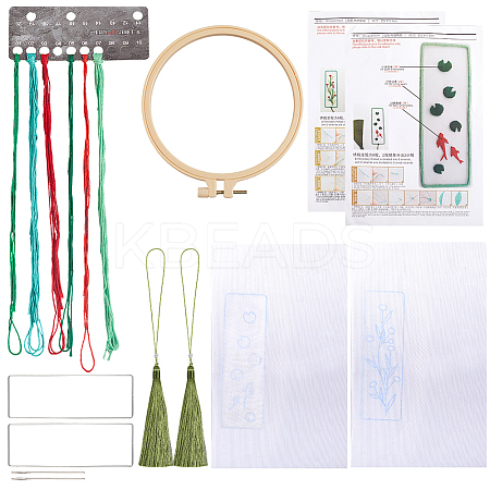 DIY Bookmarks Embroidery Kits DIY-SC0029-44A-1
