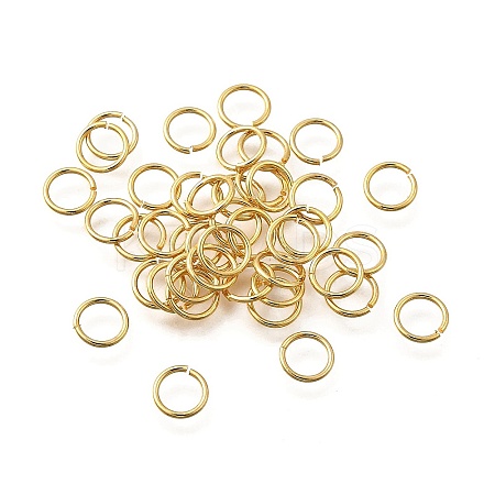 Brass Open Jump Rings KK-B147-03E-G-1