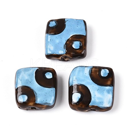 Handmade Porcelain Ceramic Beads PORC-T135-05G-1